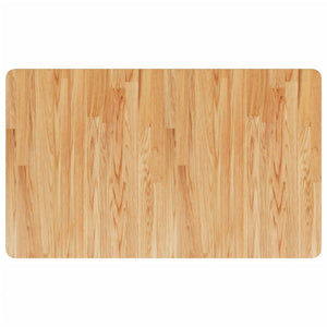 Πάγκος Εργασίας Ορθογώνιος 100x60x(71,5-98) εκ Μασίφ Ξύλο Δρυός