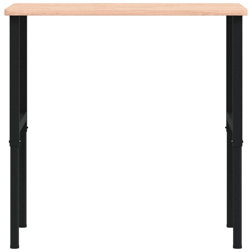 Πάγκος Εργασίας Ορθογώνιος 100x60x(71,5-98) εκ Μασίφ Ξύλο Οξιάς - Pakobazaar