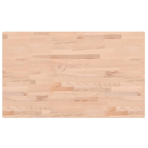 Πάγκος Εργασίας Ορθογώνιος 100x60x(71,5-98) εκ Μασίφ Ξύλο Οξιάς - Pakobazaar
