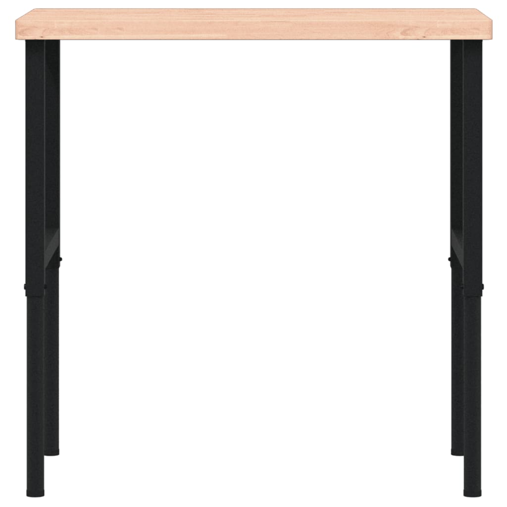 Πάγκος Εργασίας Ορθογώνιος 100x60x(73-99,5) εκ Μασίφ Ξύλο Οξιάς - Pakobazaar