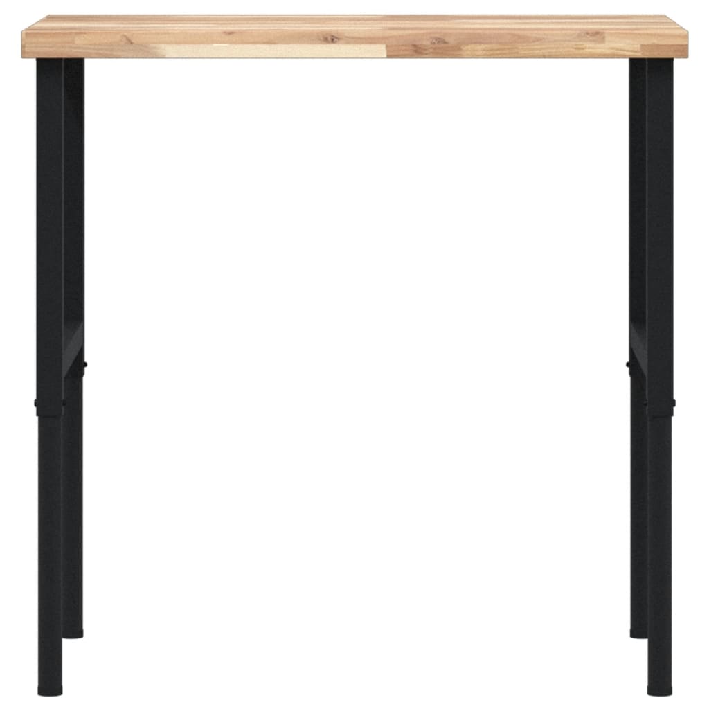 Πάγκος Εργασίας Ορθογώνιος100x60x(73-99,5)εκ Μασίφ Ξύλο Ακακίας - Pakobazaar