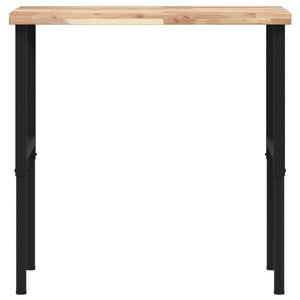 Πάγκος Εργασίας Ορθογώνιος100x60x(73-99,5)εκ Μασίφ Ξύλο Ακακίας - Pakobazaar
