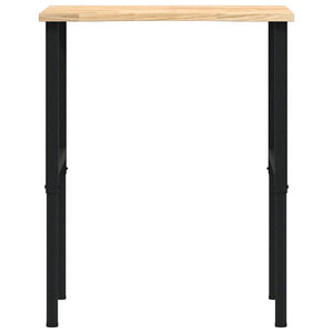 πάγκος εργασίας  80x60x(71,5-98) cm Μασίφ Ξύλο Δρυς - Pakobazaar