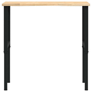 Πάγκος Εργασίας 100x60x(71,5-98) cm Μασίφ Ξύλο Δρυς
