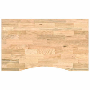 Πάγκος Εργασίας 100x60x(71,5-98) cm Μασίφ Ξύλο Δρυς