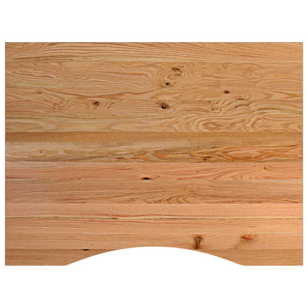 Πάγκος Εργασίας Ανοιχτό Καφέ 80x60x(71,5-98) cm Μασίφ Ξύλο Δρυς