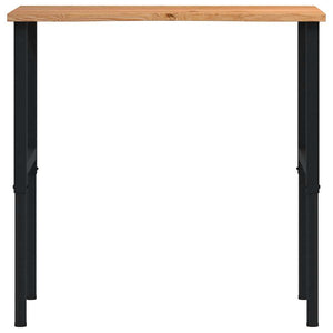 πάγκος εργασίας ανοιχτό καφέ 100x60x(71,5-98)cm μασίφ ξύλο δρυς - Pakobazaar