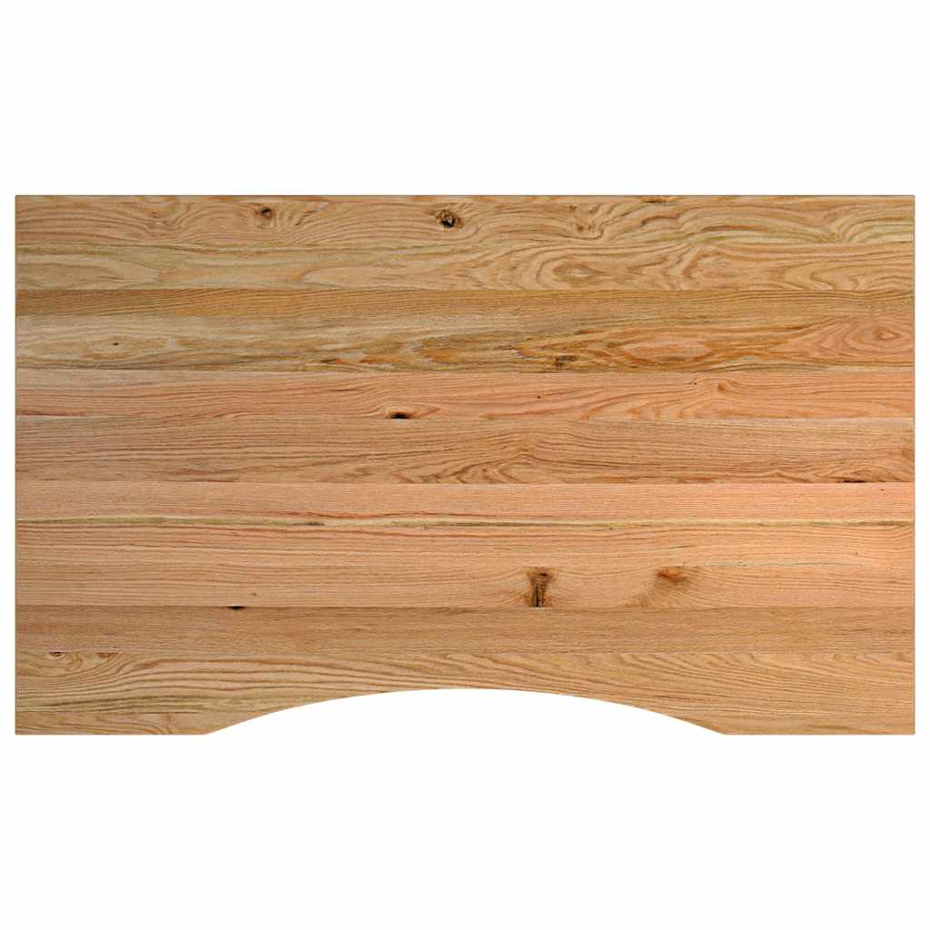 πάγκος εργασίας ανοιχτό καφέ 100x60x(71,5-98)cm μασίφ ξύλο δρυς - Pakobazaar