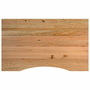 πάγκος εργασίας ανοιχτό καφέ 100x60x(71,5-98)cm μασίφ ξύλο δρυς - Pakobazaar