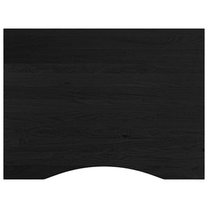 πάγκος εργασίας σκούρο καφέ 80x60x(71,5-98) cm μασίφ ξύλο δρυς