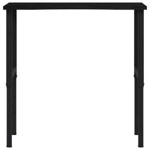 πάγκος εργασίας σκούρο καφέ 100x60x(71,5-98) cm μασίφ ξύλο δρυς