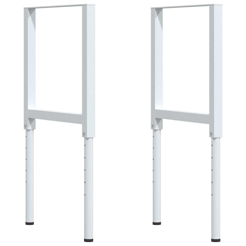 Πάγκος Εργασίας Ορθογώνιος 100x60x(73-99,5) εκ Μασίφ Ξύλο Δρυός