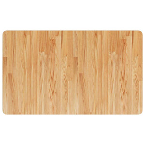 Πάγκος Εργασίας Ορθογώνιος 100x60x(71,5-98) εκ Μασίφ Ξύλο Δρυός