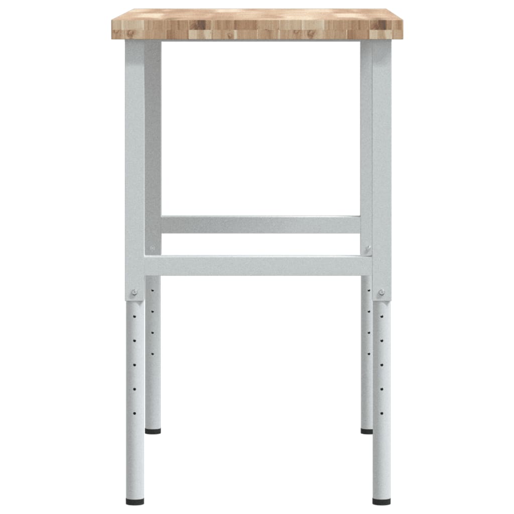 Πάγκος Εργασίας Ορθογώνιος100x60x(73-99,5)εκ Μασίφ Ξύλο Ακακίας - Pakobazaar