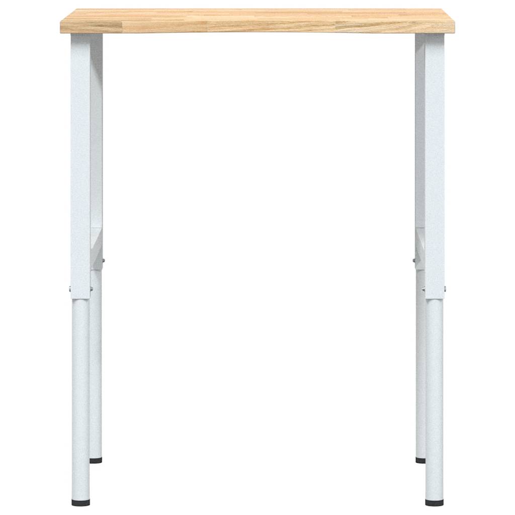 πάγκος εργασίας  80x60x(71,5-98) cm Μασίφ Ξύλο Δρυς - Pakobazaar