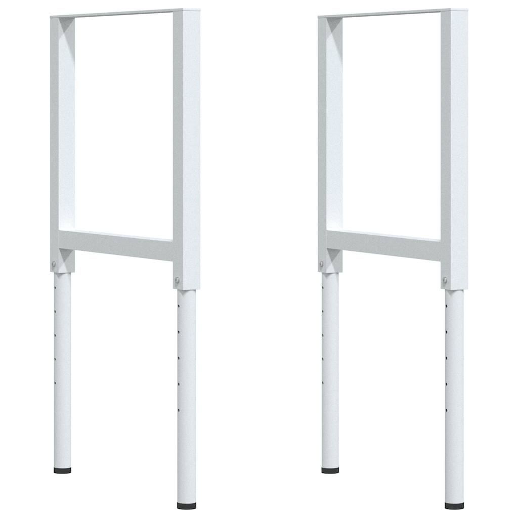 Πάγκος Εργασίας 100x60x(71,5-98) cm Μασίφ Ξύλο Δρυς