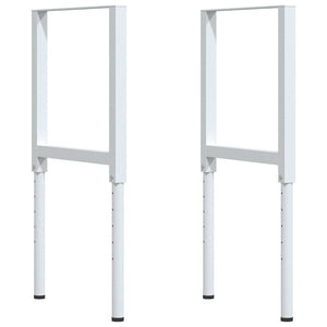 Πάγκος Εργασίας 100x60x(71,5-98) cm Μασίφ Ξύλο Δρυς