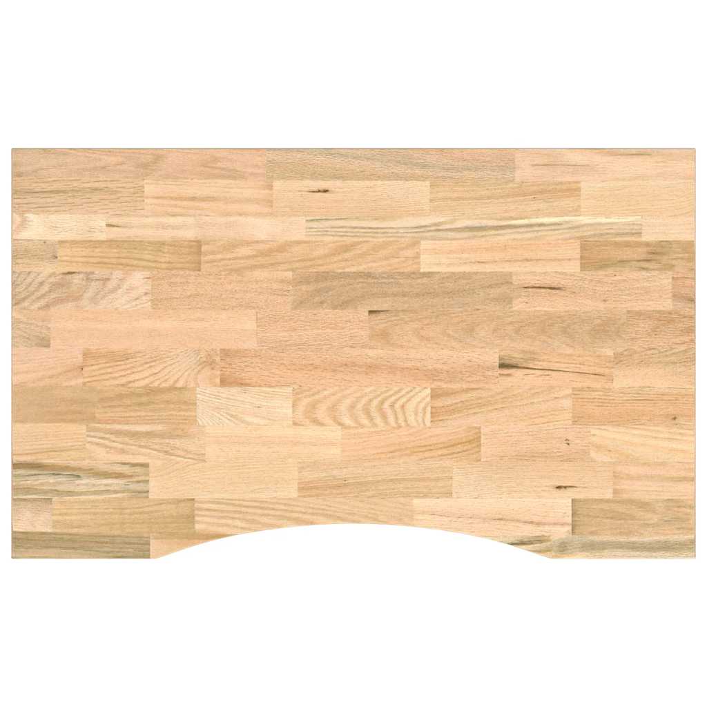 Πάγκος Εργασίας 100x60x(71,5-98) cm Μασίφ Ξύλο Δρυς