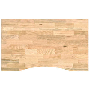 Πάγκος Εργασίας 100x60x(71,5-98) cm Μασίφ Ξύλο Δρυς