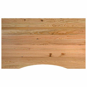 πάγκος εργασίας ανοιχτό καφέ 100x60x(71,5-98)cm μασίφ ξύλο δρυς