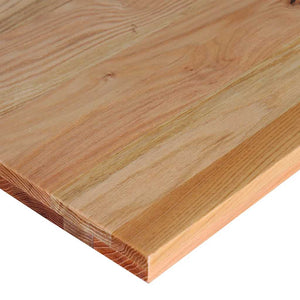 πάγκος εργασίας ανοιχτό καφέ 100x60x(71,5-98)cm μασίφ ξύλο δρυς
