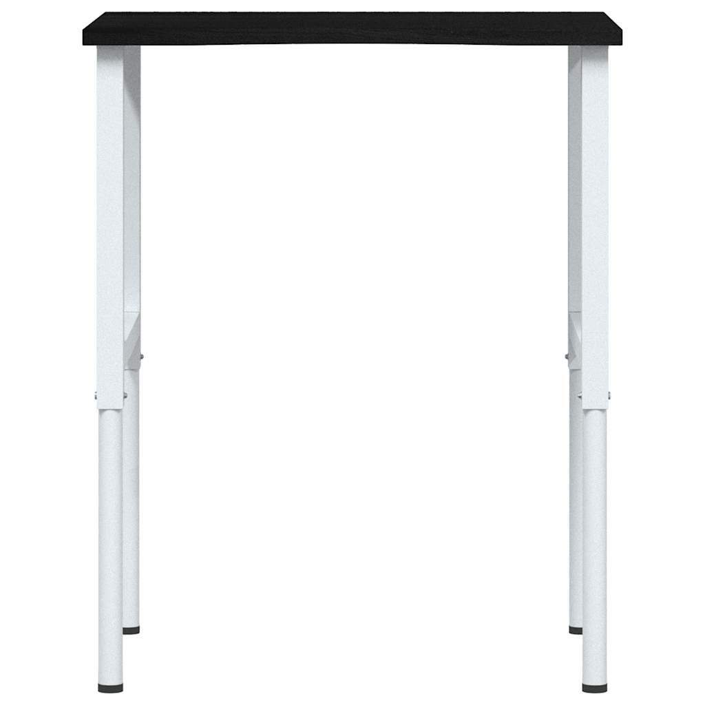 πάγκος εργασίας σκούρο καφέ 80x60x(71,5-98) cm μασίφ ξύλο δρυς