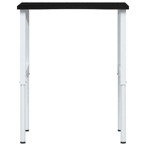 πάγκος εργασίας σκούρο καφέ 80x60x(71,5-98) cm μασίφ ξύλο δρυς