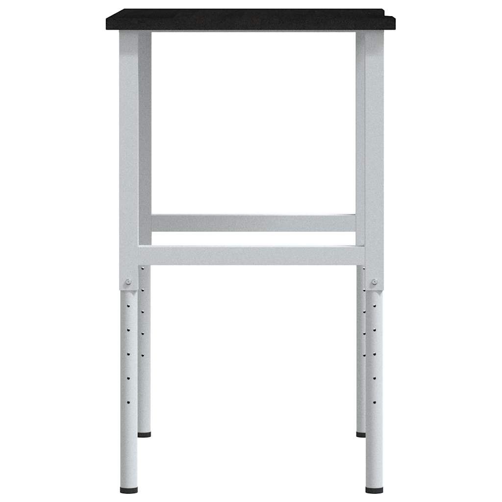 πάγκος εργασίας σκούρο καφέ 80x60x(71,5-98) cm μασίφ ξύλο δρυς