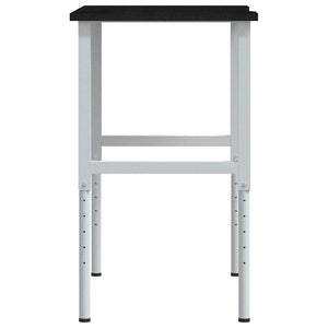 πάγκος εργασίας σκούρο καφέ 100x60x(71,5-98) cm μασίφ ξύλο δρυς - Pakobazaar