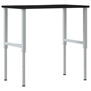 πάγκος εργασίας σκούρο καφέ 100x60x(71,5-98) cm μασίφ ξύλο δρυς - Pakobazaar