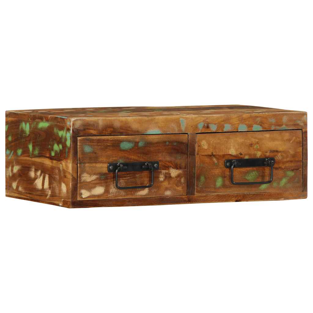 Επίτοιχο ντουλάπι τηλεόρασης 60x30x19cm Ξύλο μασίφ αναγεννημένο