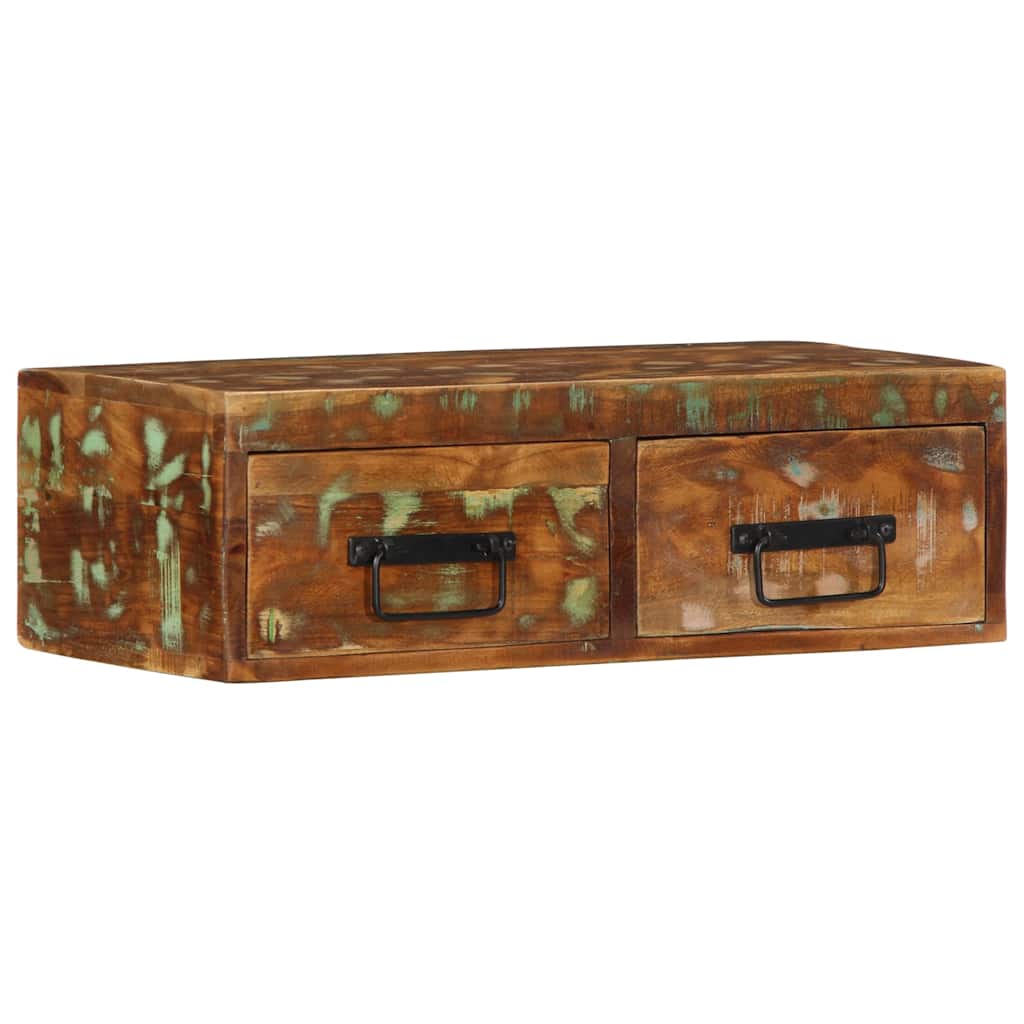 Επίτοιχο ντουλάπι τηλεόρασης 60x30x19cm Ξύλο μασίφ αναγεννημένο