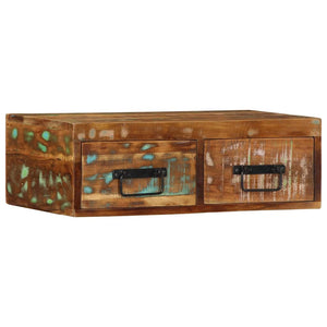 Επίτοιχο ντουλάπι τηλεόρασης 60x30x19cm Ξύλο μασίφ αναγεννημένο