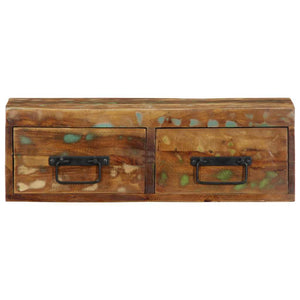 Επίτοιχο ντουλάπι τηλεόρασης 60x30x19cm Ξύλο μασίφ αναγεννημένο