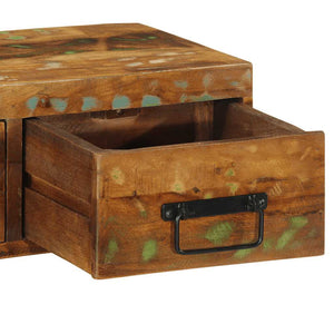 Επίτοιχο ντουλάπι τηλεόρασης 60x30x19cm Ξύλο μασίφ αναγεννημένο