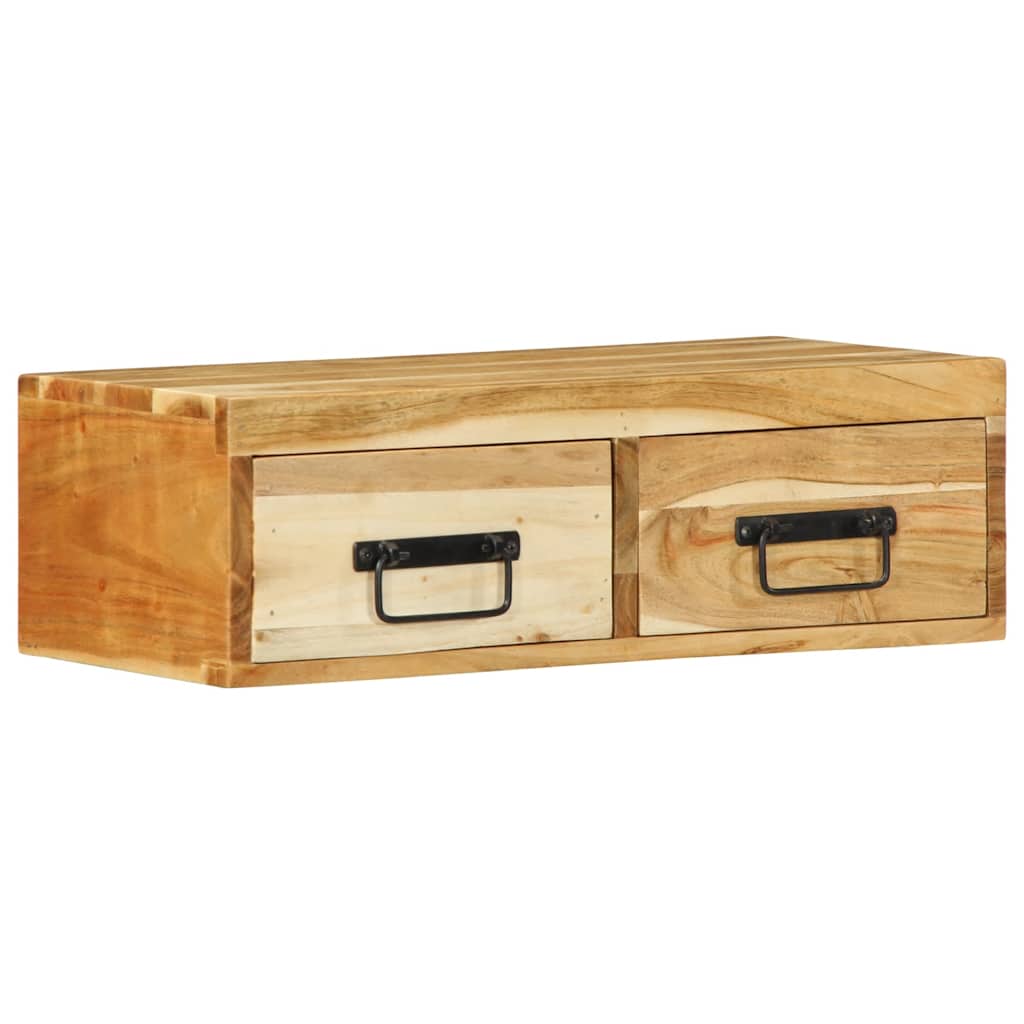 Επίτοιχο ντουλάπι τηλεόρασης 60x30x19 cm Μασίφ ξύλο ακακίας