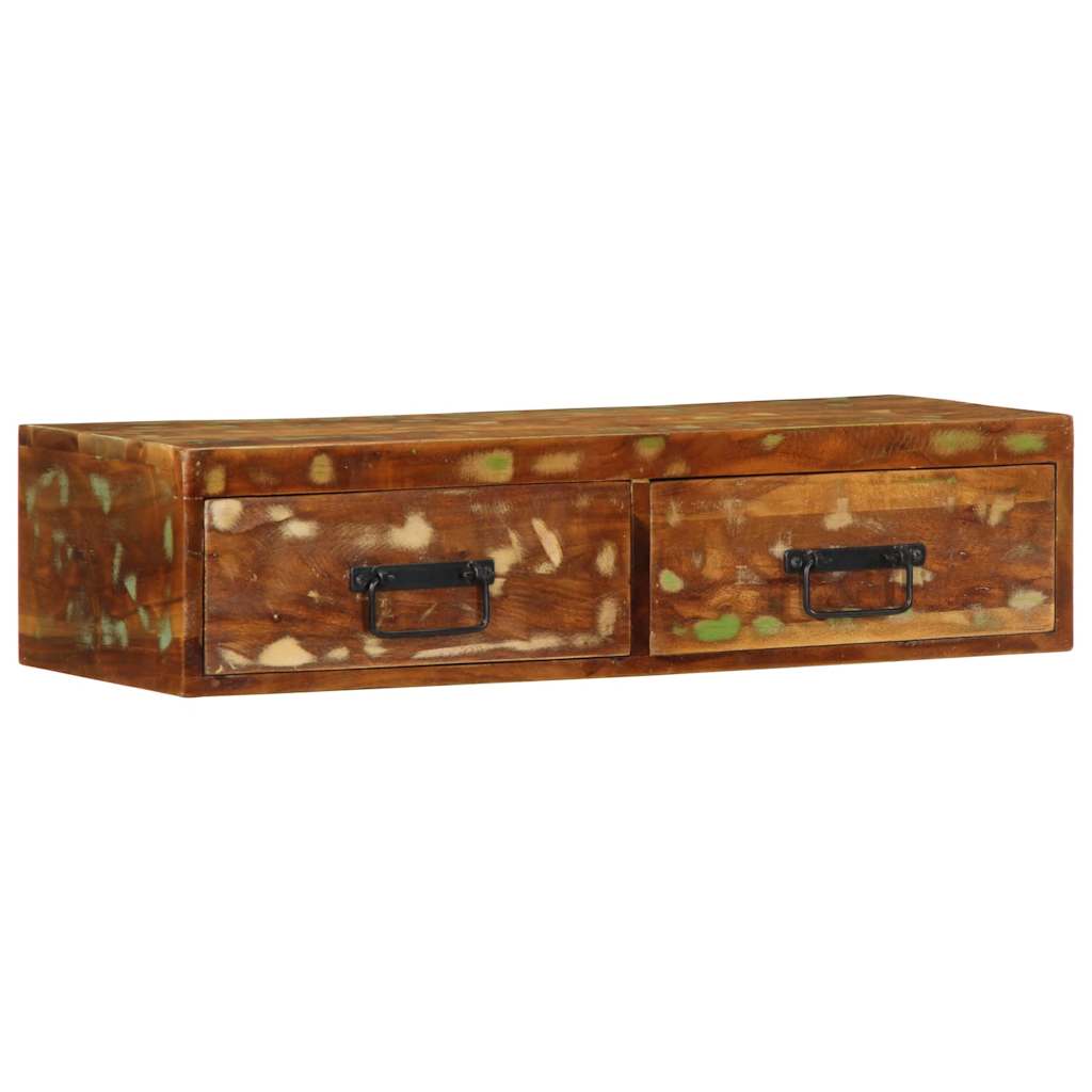 Επίτοιχο ντουλάπι τηλεόρασης 80x30x19cm Ξύλο μασίφ αναγεννημένο