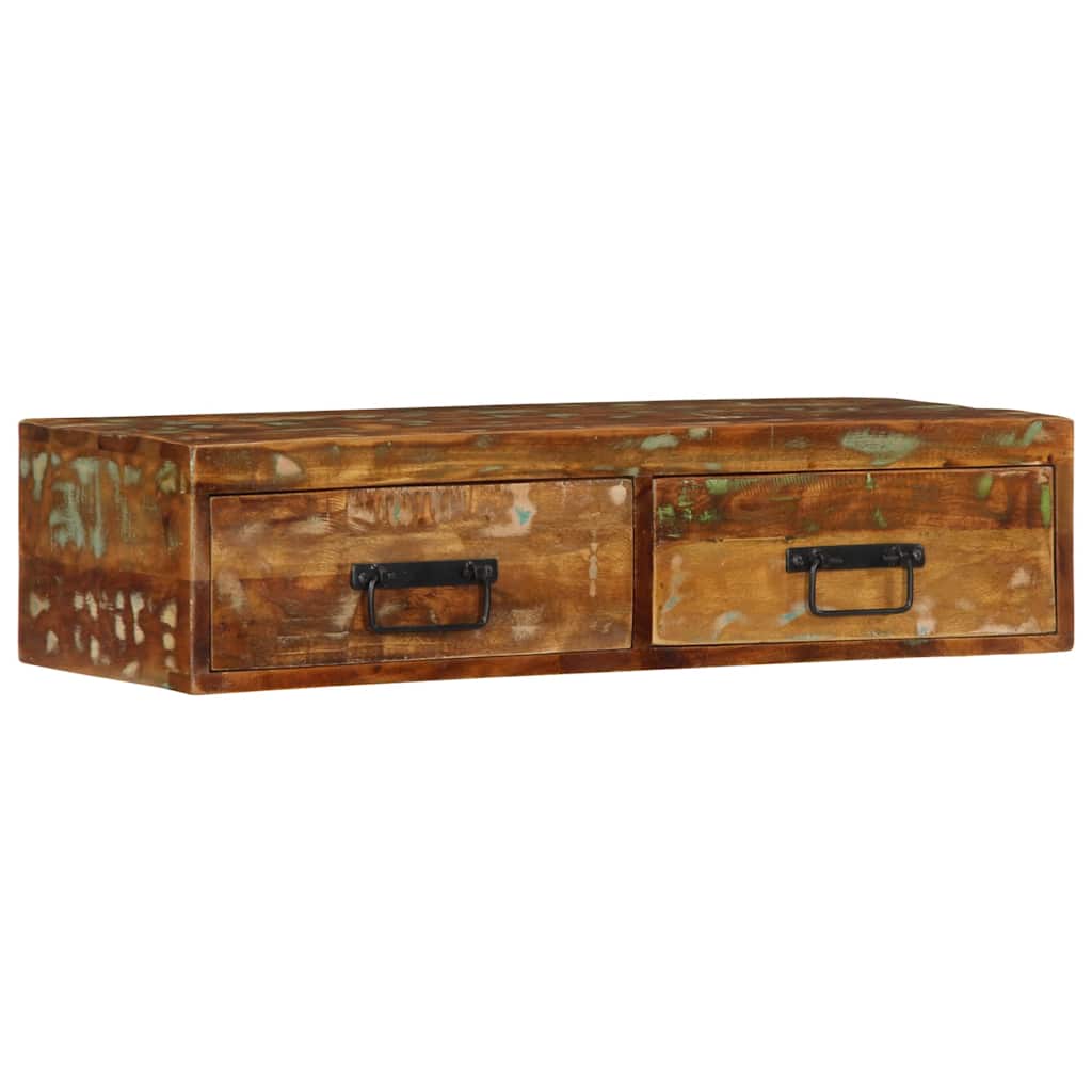 Επίτοιχο ντουλάπι τηλεόρασης 80x30x19cm Ξύλο μασίφ αναγεννημένο