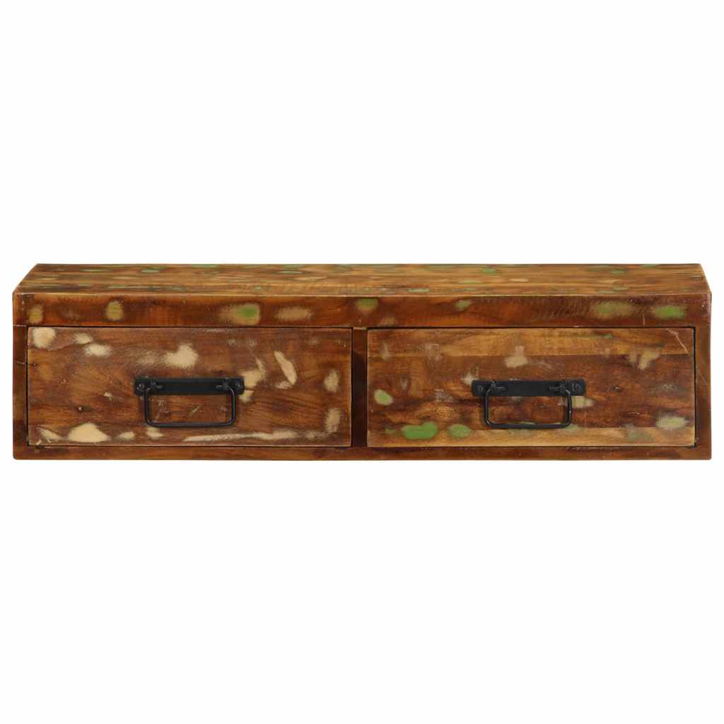 Επίτοιχο ντουλάπι τηλεόρασης 80x30x19cm Ξύλο μασίφ αναγεννημένο