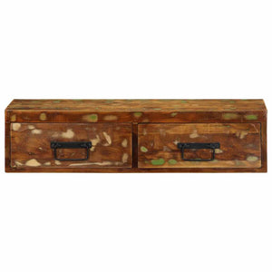 Επίτοιχο ντουλάπι τηλεόρασης 80x30x19cm Ξύλο μασίφ αναγεννημένο