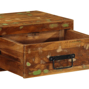 Επίτοιχο ντουλάπι τηλεόρασης 80x30x19cm Ξύλο μασίφ αναγεννημένο