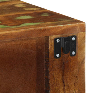 Επίτοιχο ντουλάπι τηλεόρασης 80x30x19cm Ξύλο μασίφ αναγεννημένο