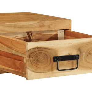 Επίτοιχο ντουλάπι τηλεόρασης 80x30x19 cm Μασίφ ξύλο ακακίας
