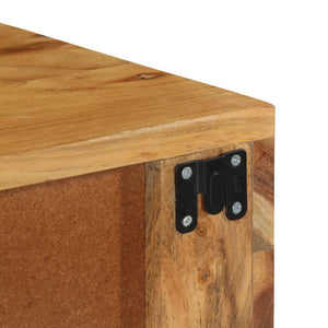 Επίτοιχο ντουλάπι τηλεόρασης 80x30x19 cm Μασίφ ξύλο ακακίας