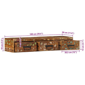 Επίτοιχο ντουλάπι τηλεόρασης 100x30x19 cm - Pakobazaar