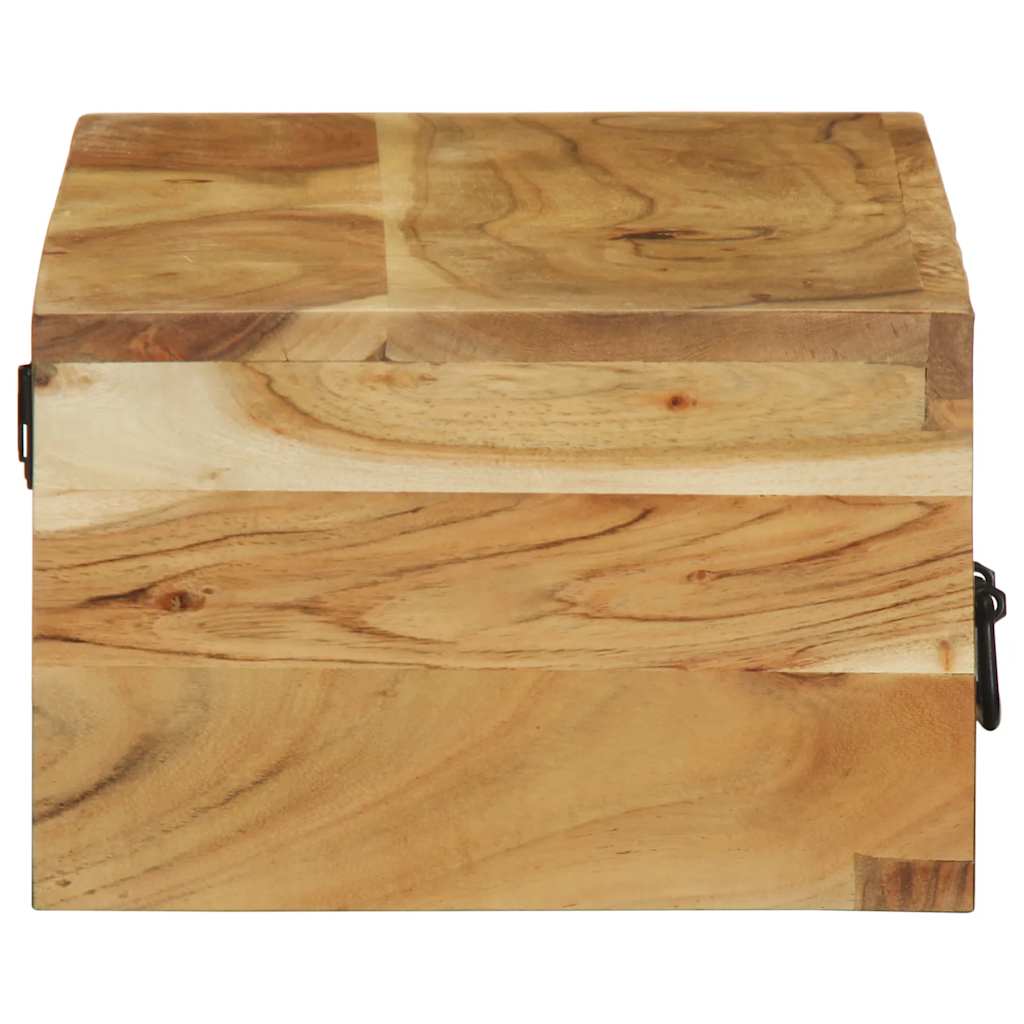 Επίτοιχο ντουλάπι τηλεόρασης 100x30x19 cm Μασίφ ξύλο ακακίας - Pakobazaar