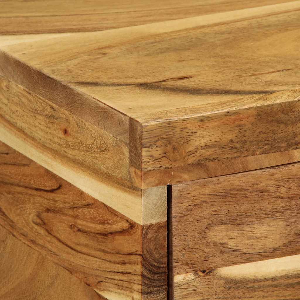 Επίτοιχο ντουλάπι τηλεόρασης 100x30x19 cm Μασίφ ξύλο ακακίας - Pakobazaar