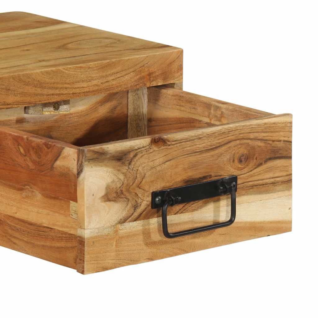 Επίτοιχο ντουλάπι τηλεόρασης 100x30x19 cm Μασίφ ξύλο ακακίας - Pakobazaar