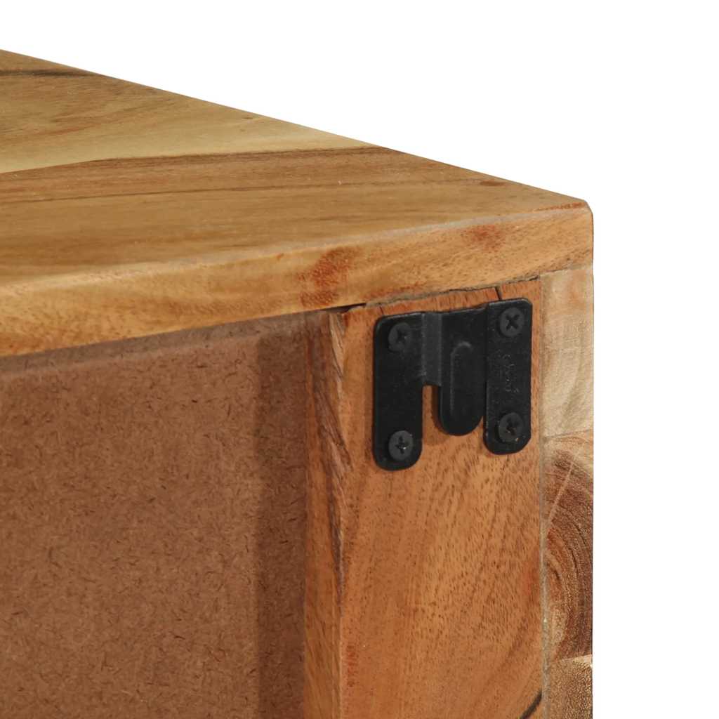 Επίτοιχο ντουλάπι τηλεόρασης 100x30x19 cm Μασίφ ξύλο ακακίας - Pakobazaar