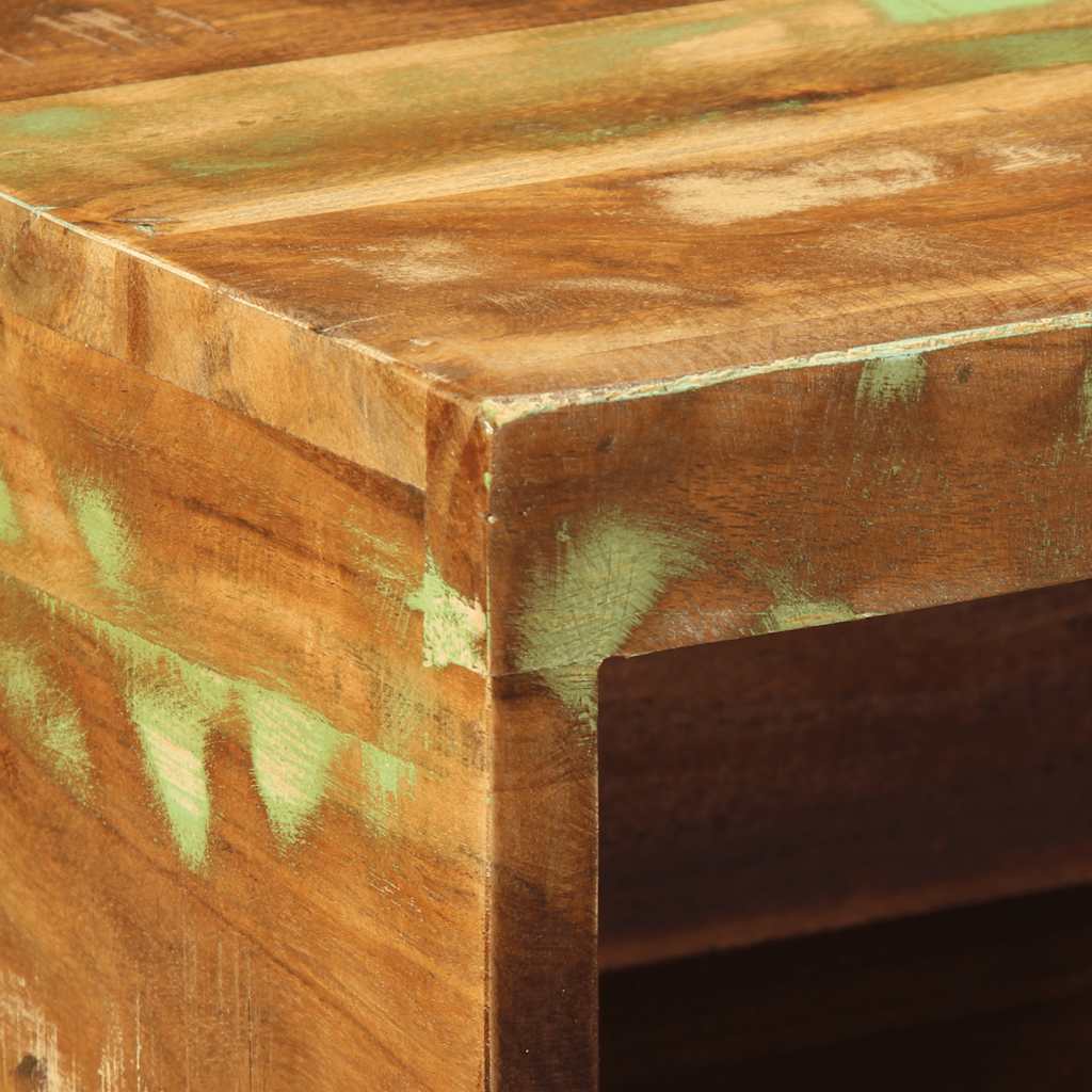 Επίτοιχο ντουλάπι τηλεόρασης 80x30x19cm Ξύλο μασίφ αναγεννημένο